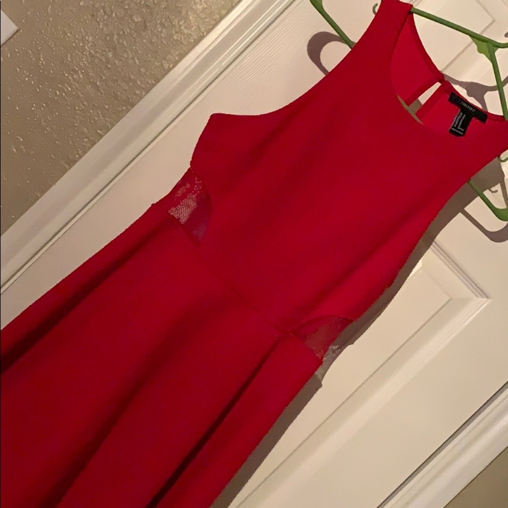 Red lace Forever 21 dress